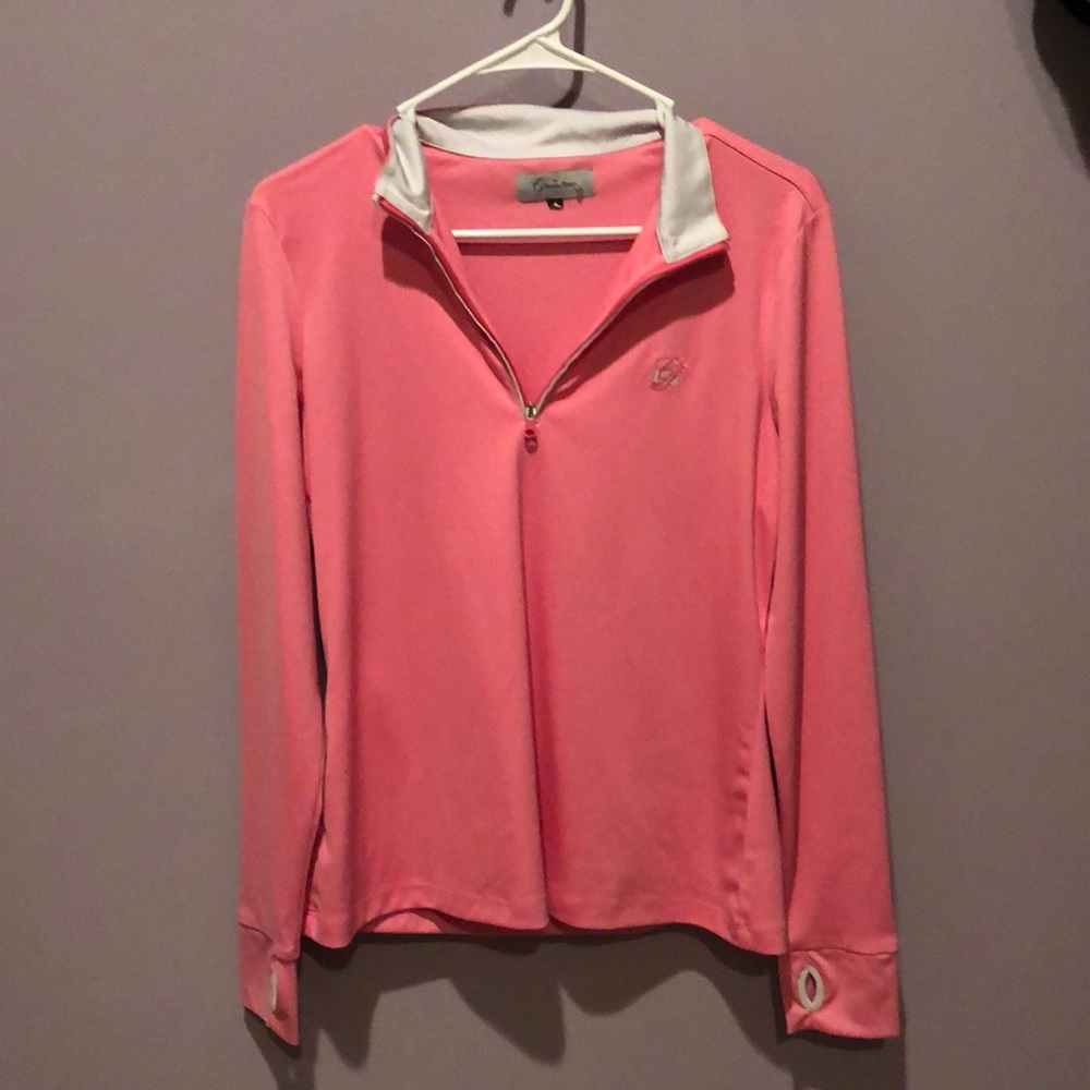 Pink workout top